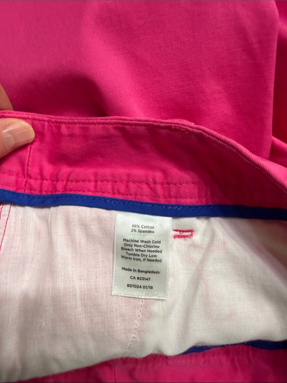 Talbots 7” inseam Hot Pink Girlfriend Chino Shorts - Picture 5 of 12